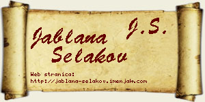 Jablana Selakov vizit kartica